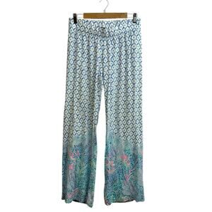 Lilly Pulitzer Bal Harbour Palazzo Pants Sea La Vie Coral Reef Print Small Beach